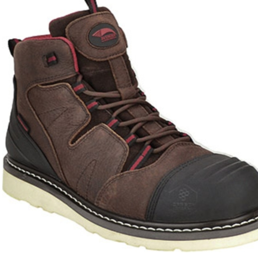 Avenger Black and Brown Boots with Rugged Design